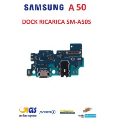 CONNETTORE RICARICA SAMSUNG A50 2019 SM-A505F DOCK CON MICROFONO  A505 SM-A505DS