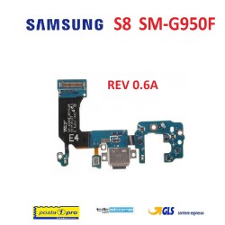 CONNETTORE RICARICA SAMSUNG S8 SM G950F G950 REV 0.6A DOCK MICROFONO AUX