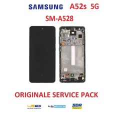 DISPLAY LCD SAMSUNG A52s 5G SM A528 A52 5G A526 A525 VIOLA ORIGINALE SERVICE PACK