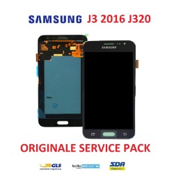 DISPLAY LCD SAMSUNG J3 2016 J320 NERO ORIGINALE