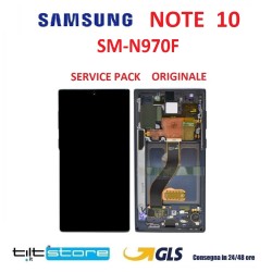 DISPLAY LCD SAMSUNG NOTE 10 NERO SM N970F ORIGINALE SERVICE PACK