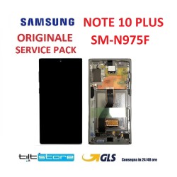 DISPLAY LCD SAMSUNG NOTE 10 PLUS NERO SM N975F SERVICE PACK SCHERMO ORIGINALE