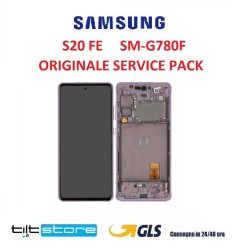 DISPLAY LCD SAMSUNG S20 FE SM G781 G780 LAVANDA ORIGINALE SERVICE PACK SCHERMO VETRO