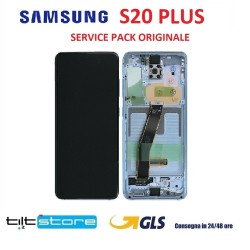 DISPLAY LCD SAMSUNG S20 PLUS 5G SM G985 G986 BLU ORIGINALE SERVICE PACK SCHERMO