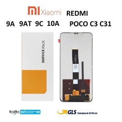 DISPLAY LCD XIAOMI REDMI 9A / REDMI 9C / 9AT/ 9i / REDMI 10A / POCO C3 / C31 SERVICE PACK
