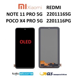 DISPLAY LCD XIAOMI REDMI NOTE 11 PRO 5G 2201116SG / POCO X4 PRO 5G 2022 2201116PG OLED NO FRAME