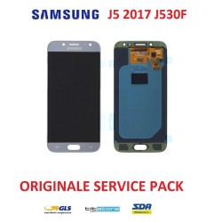 DISPLAY TOUCH LCD SAMSUNG J5 2017 J530 SILVER ORIGINALE SERVICE PACK