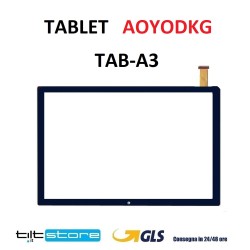VETRO TOUCH SCREEN AOYODKG TAB-A3 TABLET SCHERMO NERO