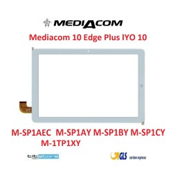 VETRO TOUCH SCREEN MEDIACOM M-SP1CY M-SP1AEC M-SP1AY M-SP1BY M-1TP1XY SCHERMO BIANCO