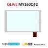 VETRO TOUCH SCREEN QILIVE MY160QF2 OLM-101C0526-GG VER.1/2/3 BIANCO
